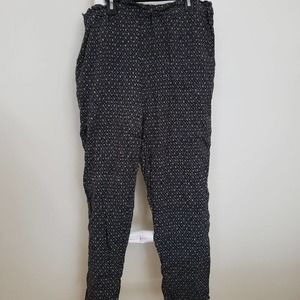 H&M Black and White Printed Pants Sz 10